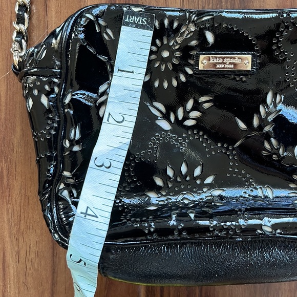 KATE SPADE FLORAL CUT OUT CROSSBODY BAG Black - Picture 12 of 13